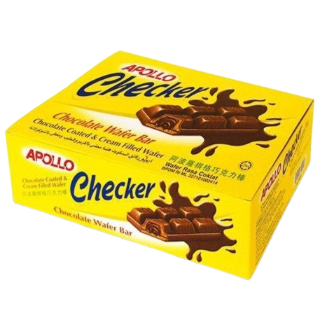 

APOLLO CHECKER CHOCOLATE WAFER BAR 24S KTK 432 GR 726165652051