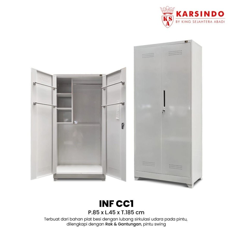 Karsindo Lemari Alat Kebersihan 1 Pintu Lemari Alat Kebersihan 2 Pintu Lemari Janitor Lemari Sapu
