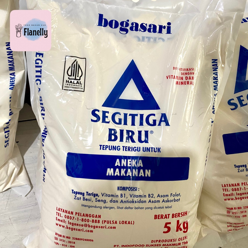 

TEPUNG TERIGU SEGITIGA BIRU BOGASARI 5KG