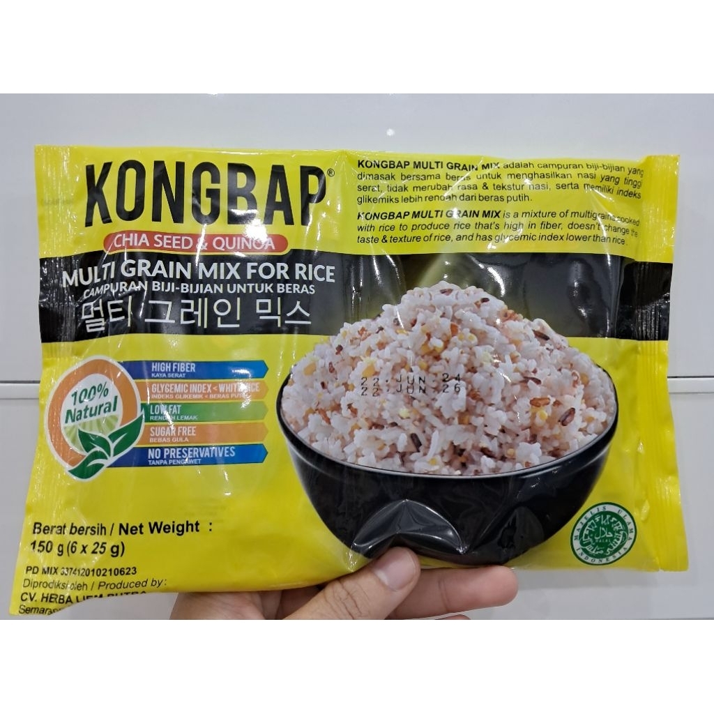 

Kongbap Chiaseed & Quinoa 150gr (6x 25g)