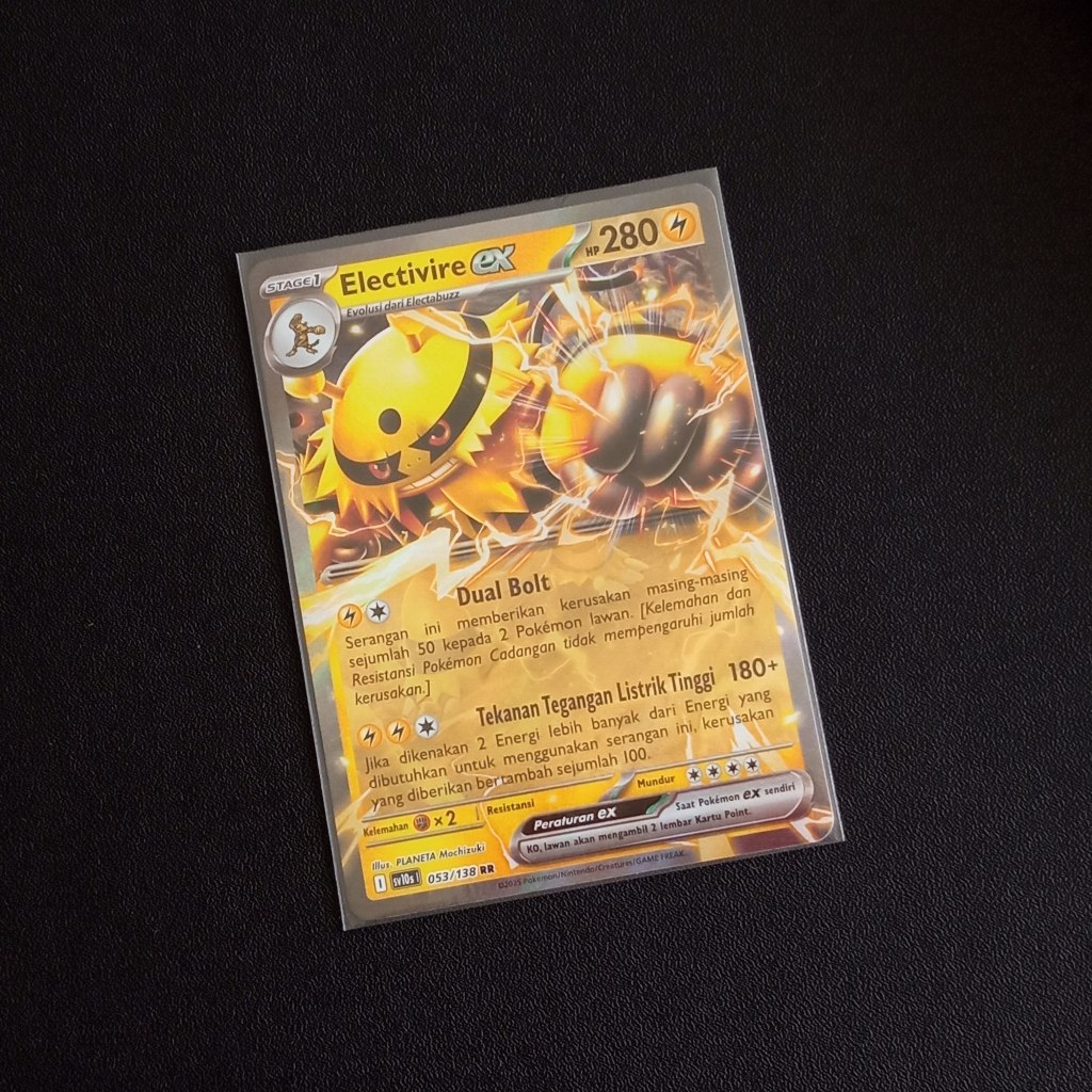 Electivire EX RR sv10s Kehadiran Juara Pokemon TCG Indonesia