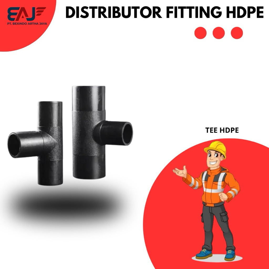 Equal Tee Butt Fusion 200mm Pn10 - Tee Hdpe 8" Inch Pn10 - Fitting Hdpe Tee 8" Inch