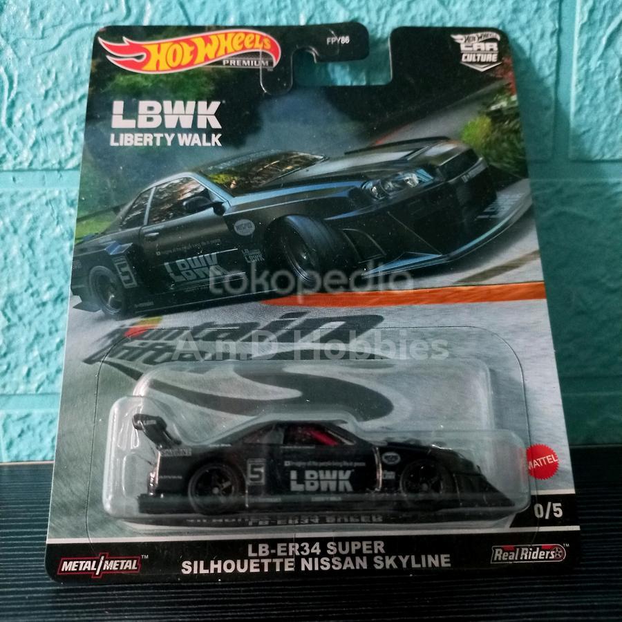 Hotwheels mountain drifters LB Skyline ER34 Super Shilouete