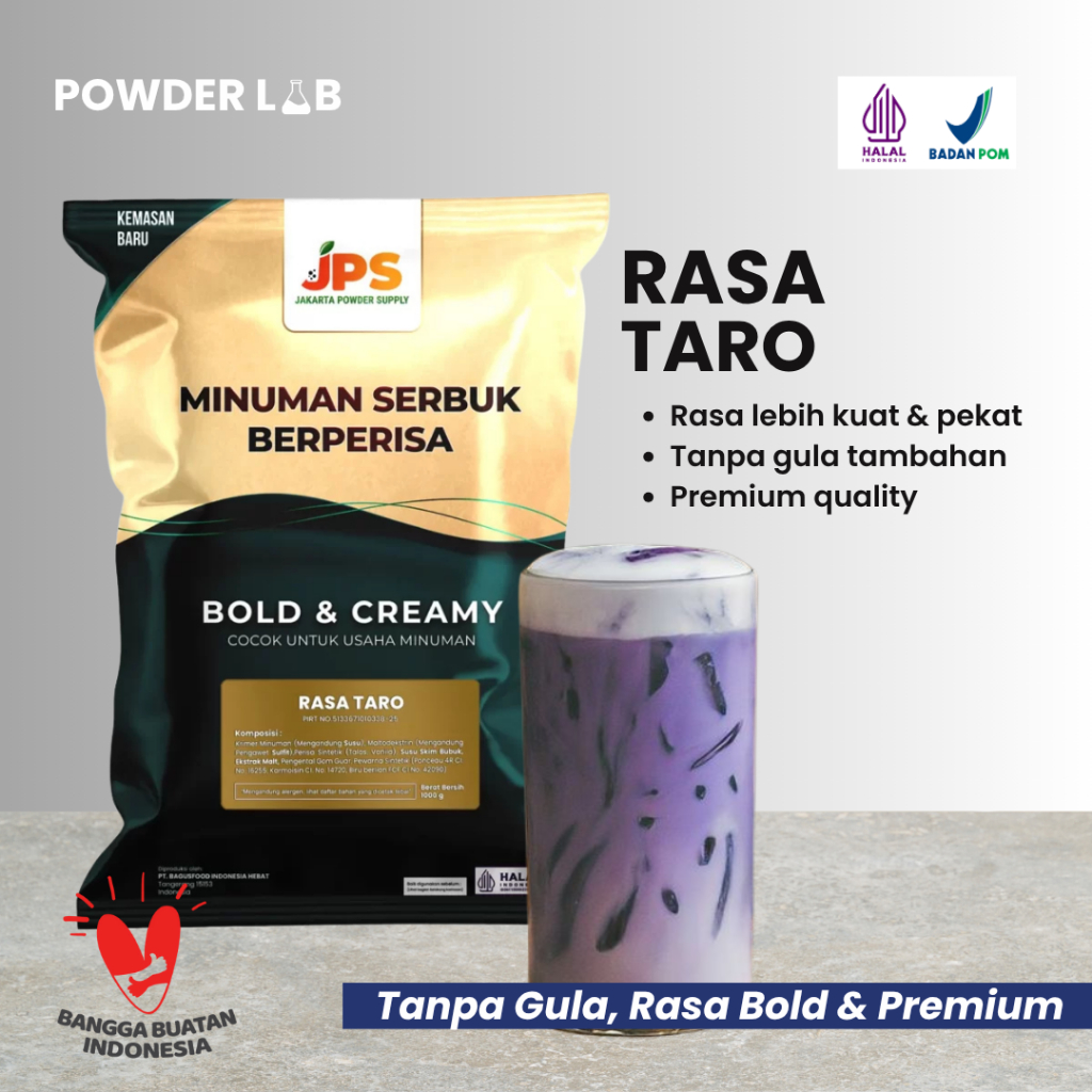 

Bubuk Minuman JPS Rasa Taro 1 KG - Powder Drink Premium Plain
