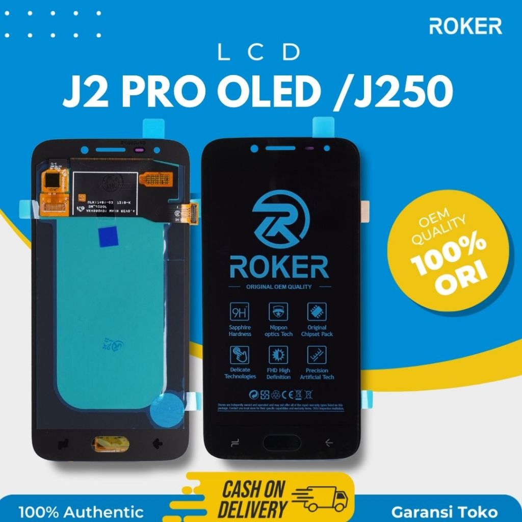 ROKER LCD SAMSUNGSUNG J2 PRO OLED/J250 FULLSET LCD TOUCHSCREEN