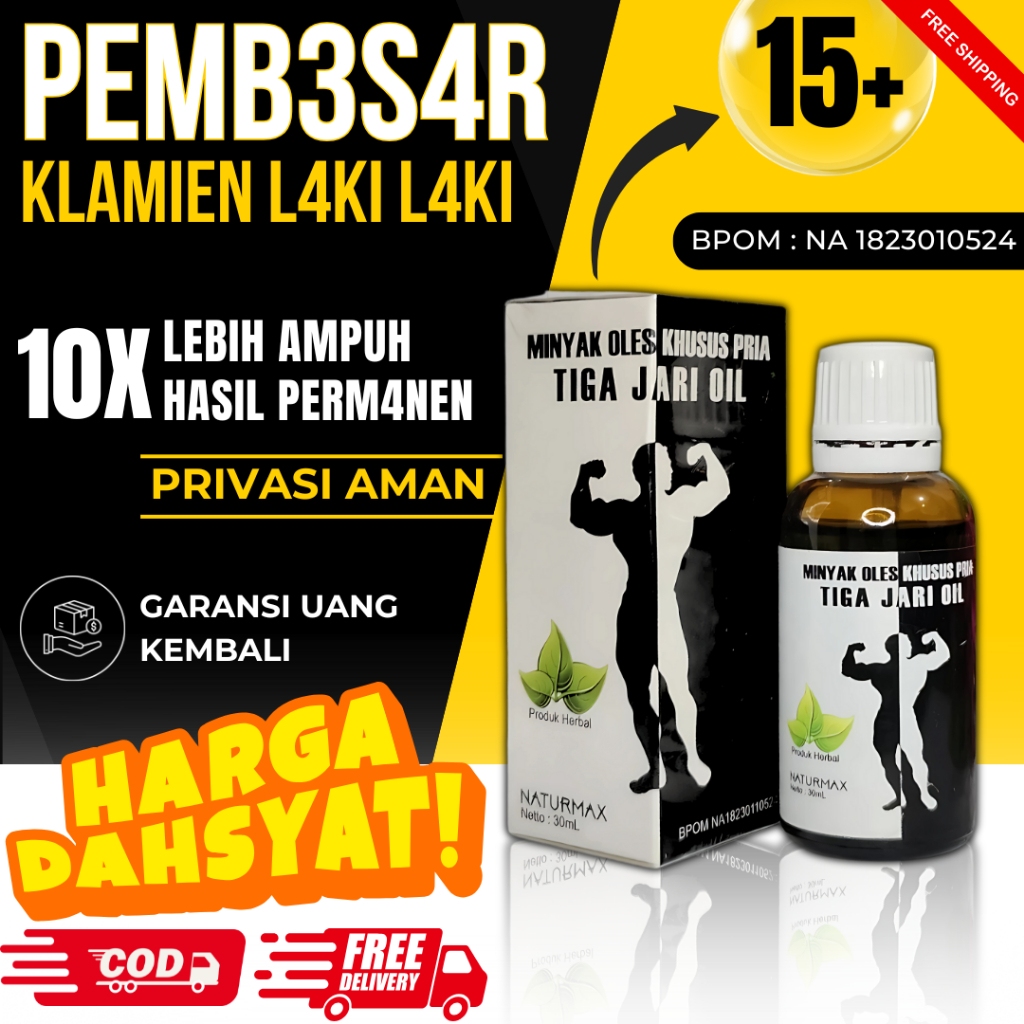 TOP 1 PEMBESAR KELAMIN LAKI LAKI minyak oles pembesarpenis original 100%