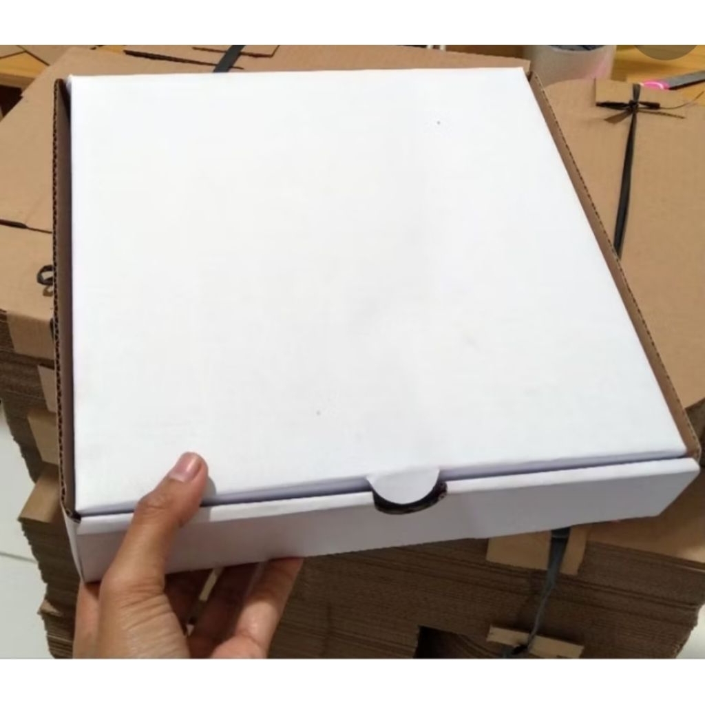 

Dus Pizza Putih uk. 33x33x5 Sablon 1 warna 1 sisi
