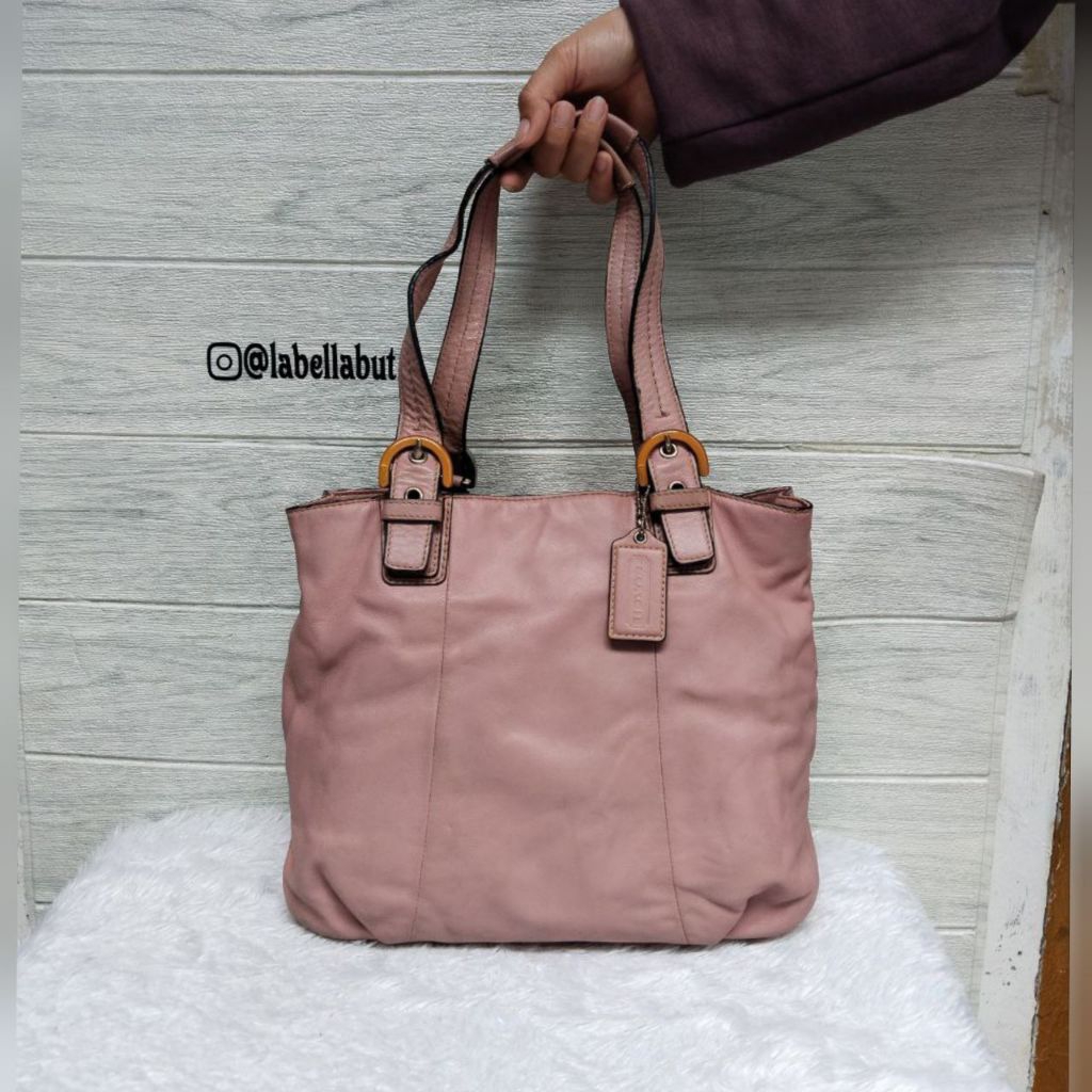 Tas Wanita Kulit Asli Branded Co Pink