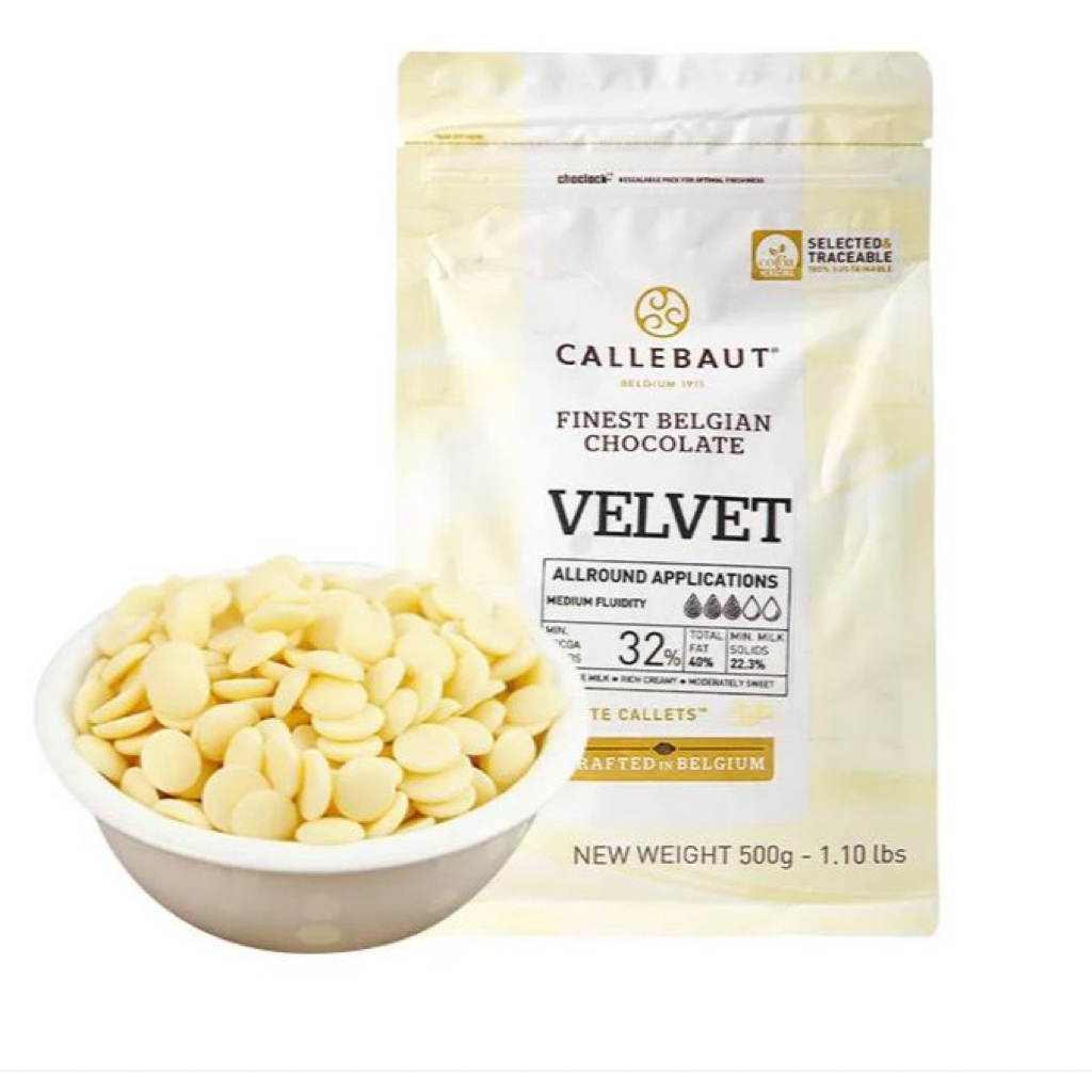 

Coklat Callebaut W2| White Chocolate 28% Chocolate Couverture 500gr REPACK