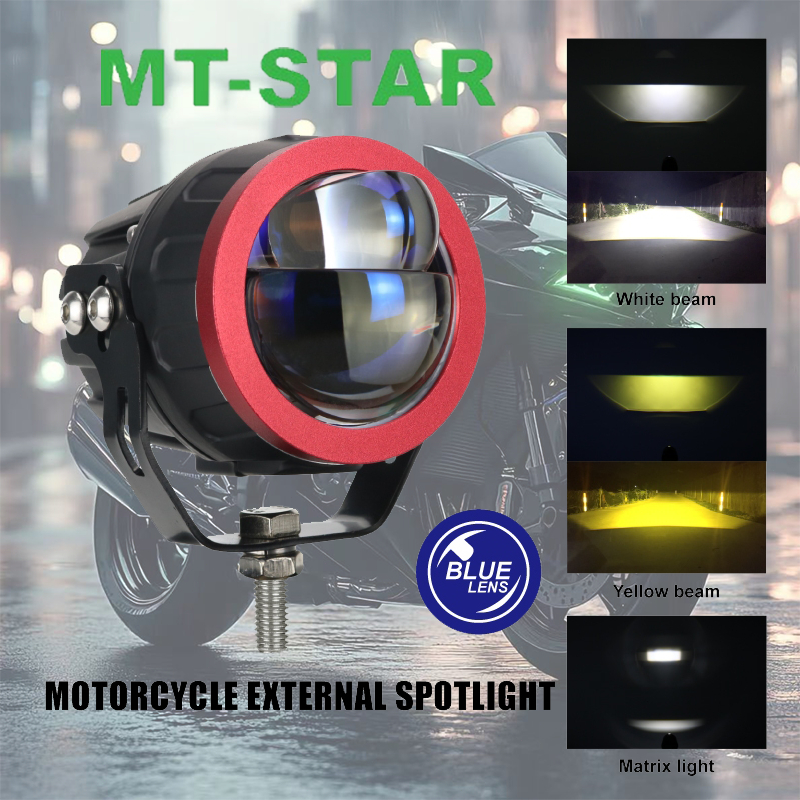 【MT STAR】M61 Lampu Tembak Biled Led Blue Lens - 2.5INC Lampu super