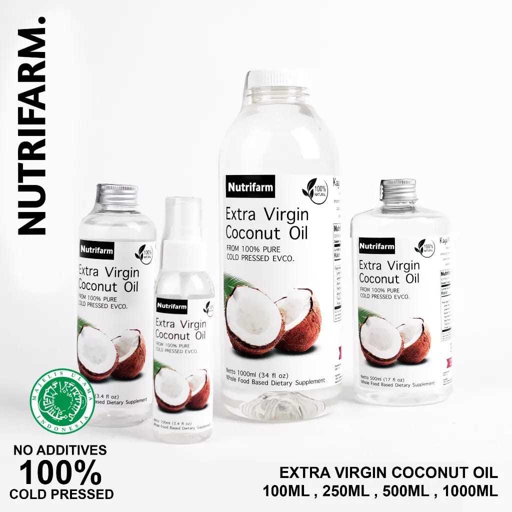 

Nutrifarm Extra Virgin Coconut Oil Cold Pressed Evco 500ml