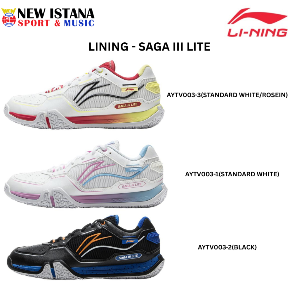 Sepatu Badminton Lining Saga III Lite