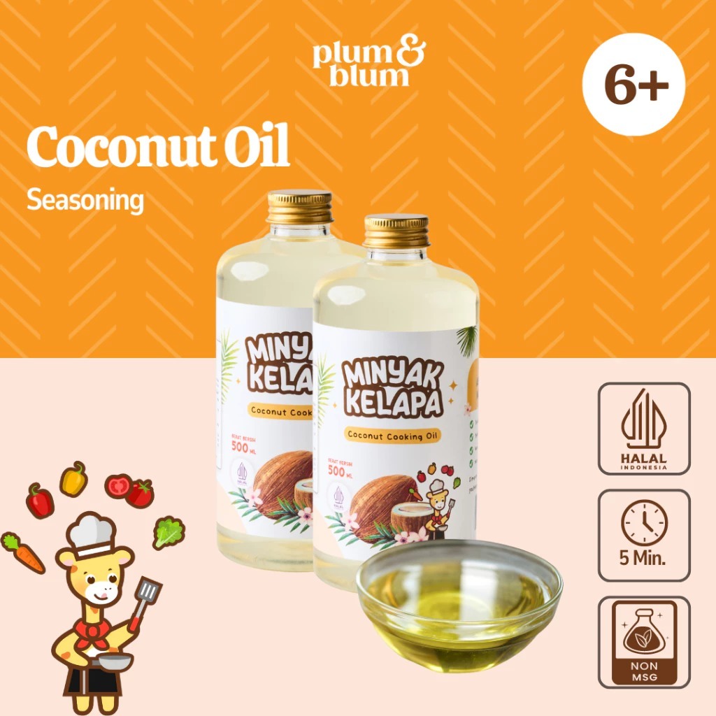 

Plum & Blum Coconut Cooking Oil Minyak MPASI BB Booster 500ml