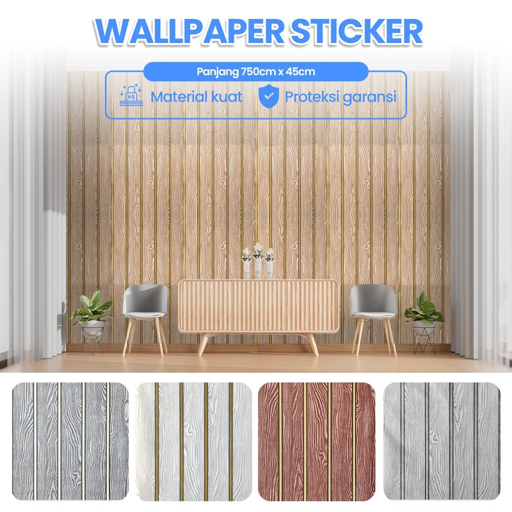 Wallpaper Dinding Walpeper Dinding Wallpaper Panel 7.5 Meter Wallpaper Dinding Ruang Tamu