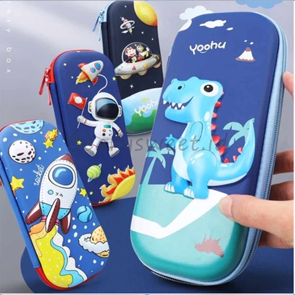 

Kotak Pensil Anak Tempat Alat Tulis 3D Tepak Karakter Kuromi Astronot Unicorn Pink Melody