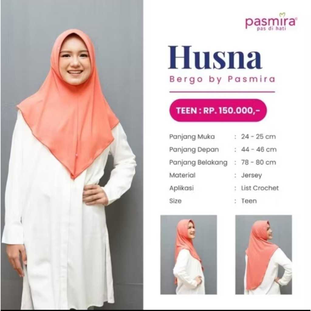 PASMIRA - HUSNAH TEEN// HIJAB BERGO BY PASMIRA
