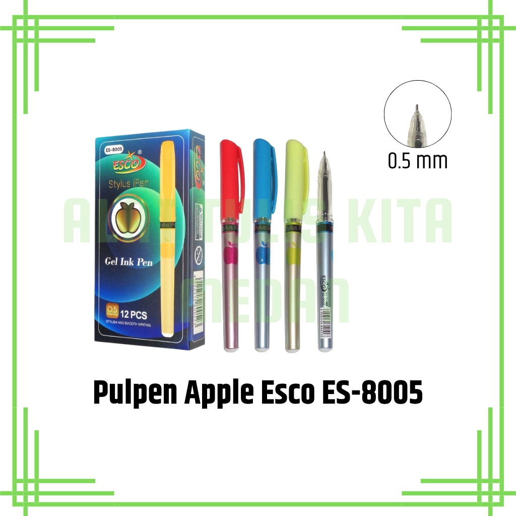 

(1 Kotak) Pulpen Apel iPenX (Merek Random) / Gel Pen 0.5mm Apple iPenX (Merek Random)