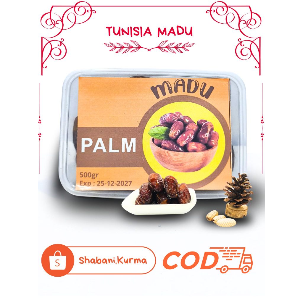 

Kurma Tunisia Madu (GB) 500 GRAM / TUNISIA MADU 500 gram | Kurma Tunis Madu Deglet noor 500 gram