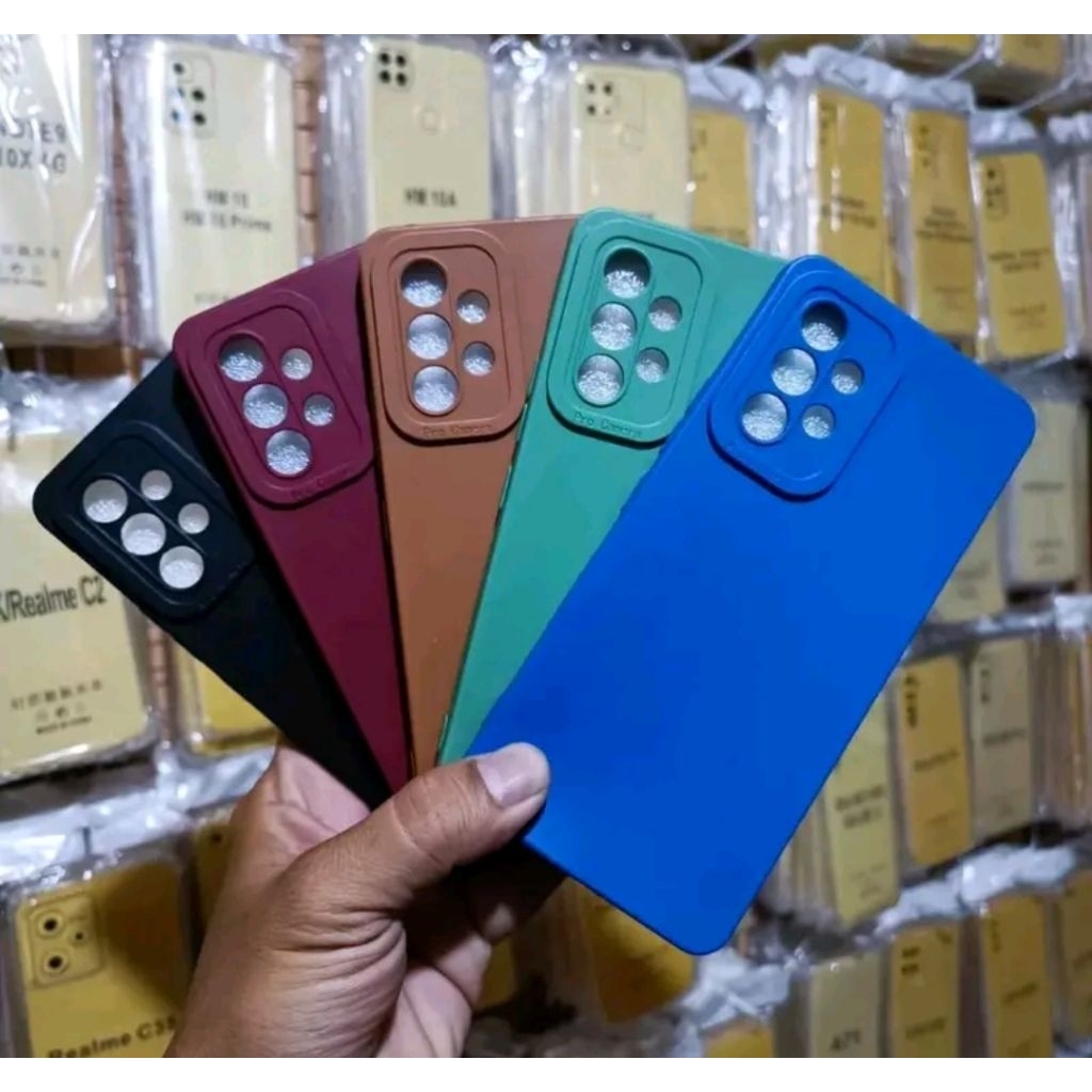 Softcase Macaron Pro Camera Samsung A52 A52S Casing Pelindung Belakang