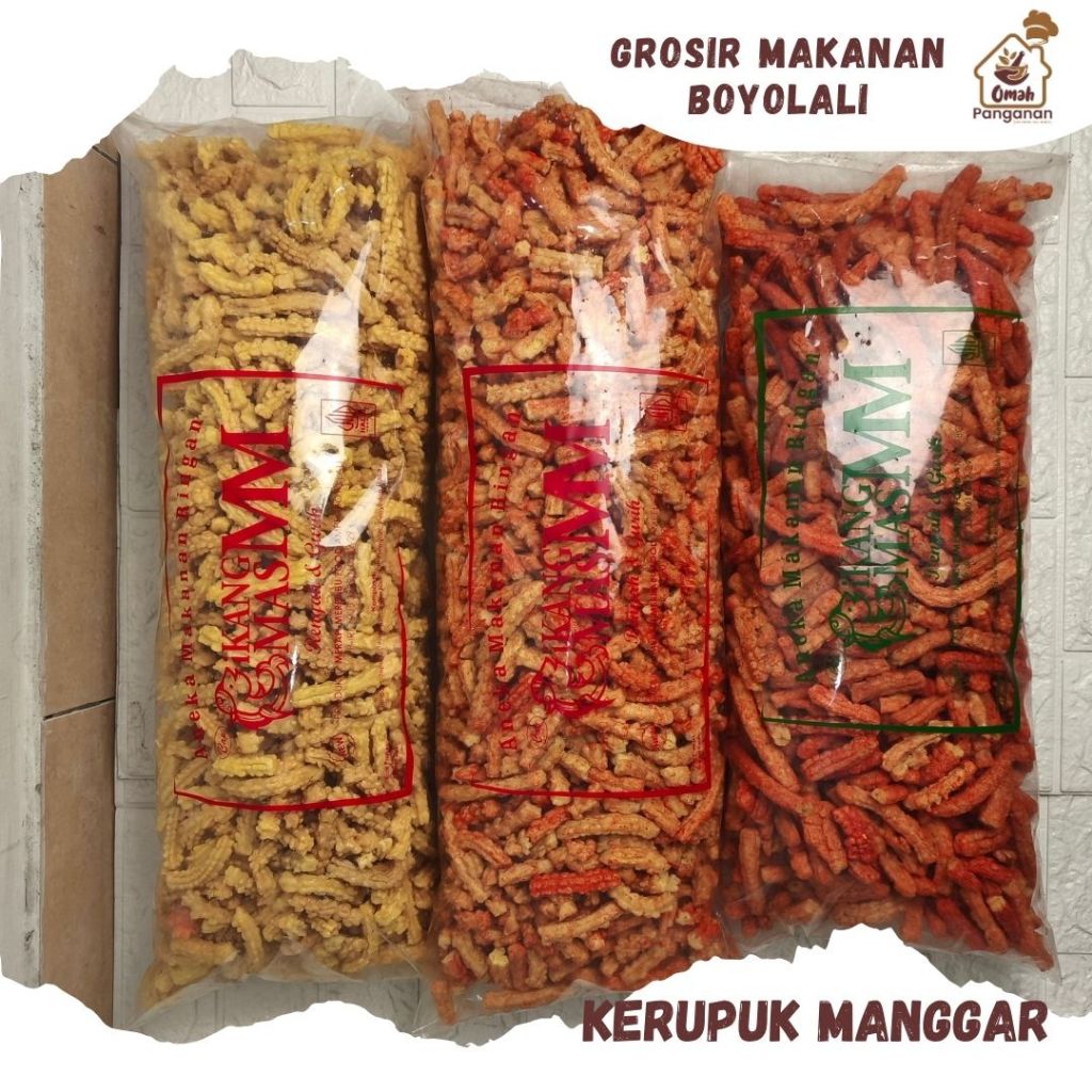 

Kerupuk Manggar Pedas 1 Bal 800 Gram