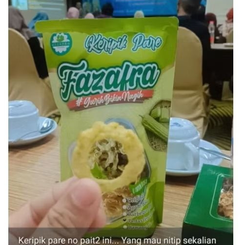 

Fazafra Keripik Pare Rasa Bawang Gurih Non MSG 80 g
