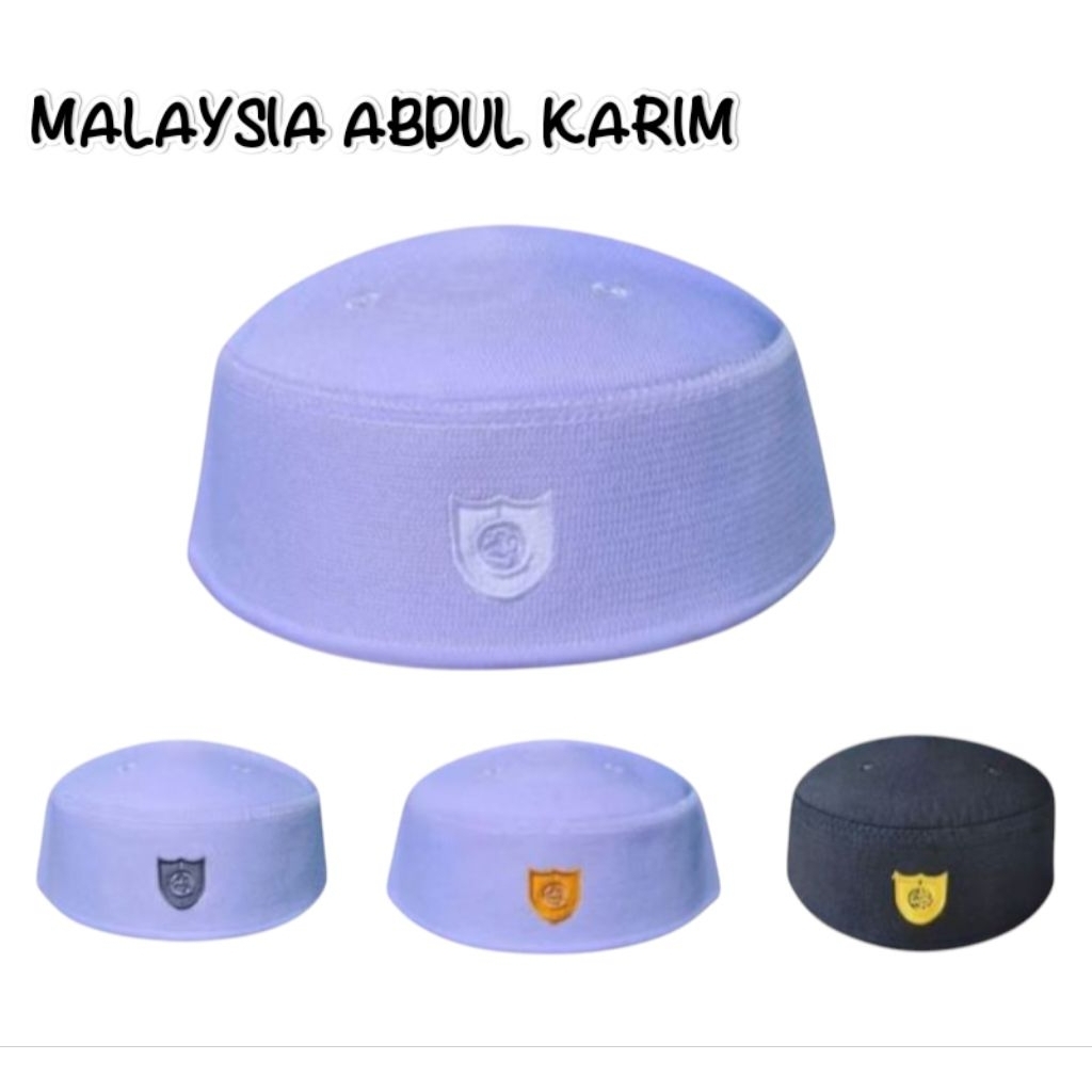 PECI MALAYSIA ABDUL KARIM Murah , Peci Abdul Karim , Peci Malaysia Logo , Peci Putih , Kopiah Malays