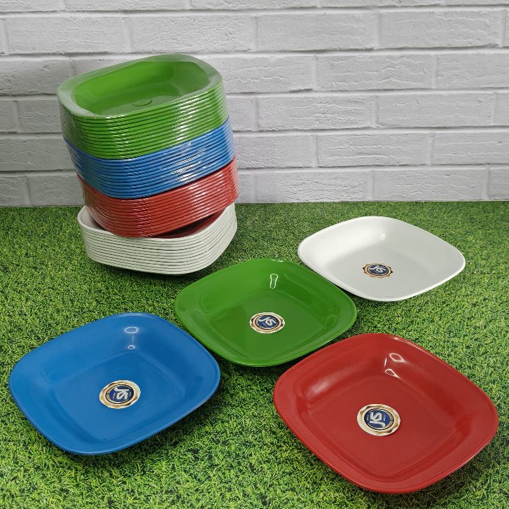 Tatakan Gelas Kotak Plastik 12 PCS [ 1 LUSIN] BPA FREE