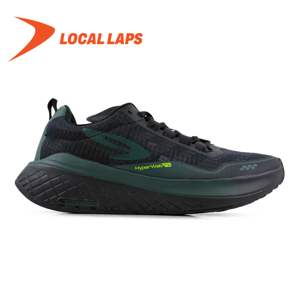 Sepatu Running 910 Nineten ULTRA EKIDEN 1.0 - HIJAU TUA/HIJAU NEON