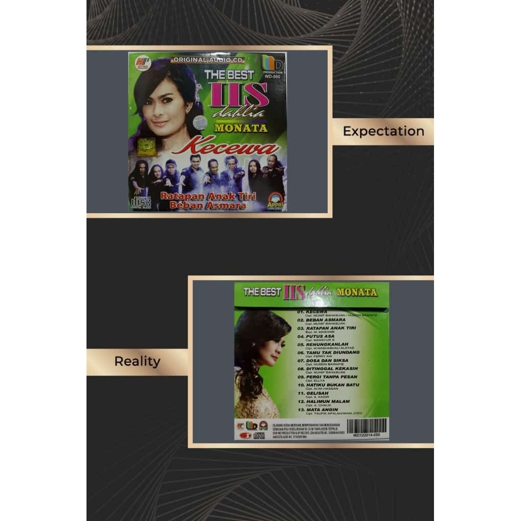 CD audio dangdut Iis Dahlia kecewa