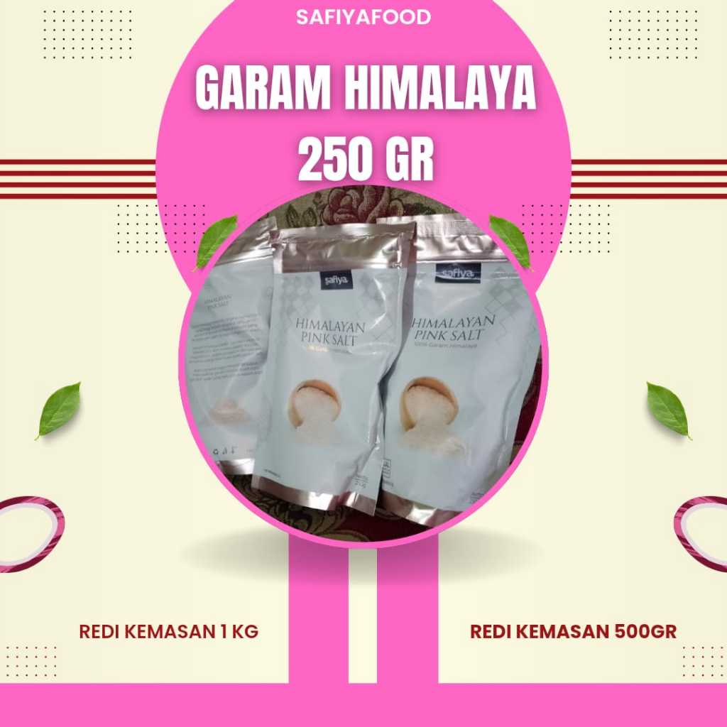 

Safiya Garam Himalaya 250gram Pouch | Safiya Uyah Himalaya 250gram Pouch