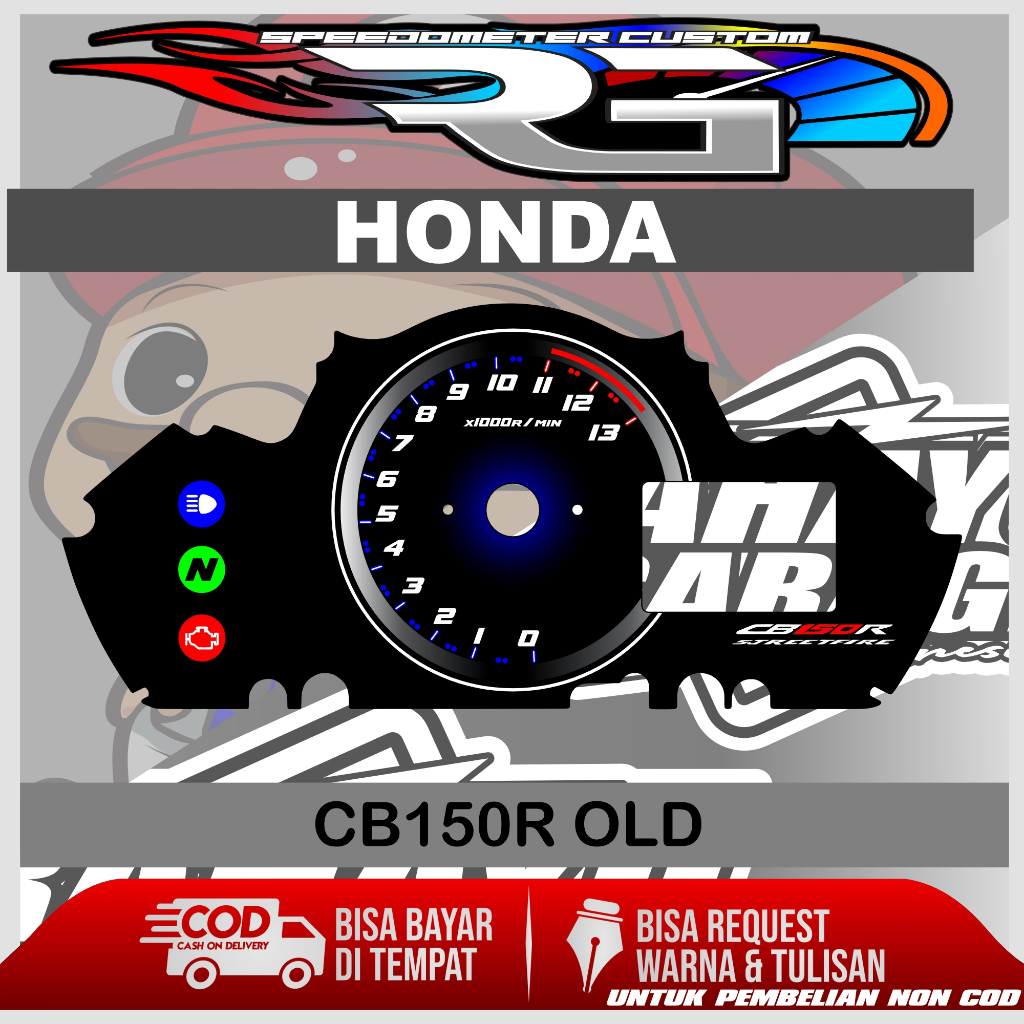 PAPAN SPEEDOMETER CUSTROM HONDA CB 150R OLD PANEL SPEDOMETER CUSTOM HONDA CB 150R OLD