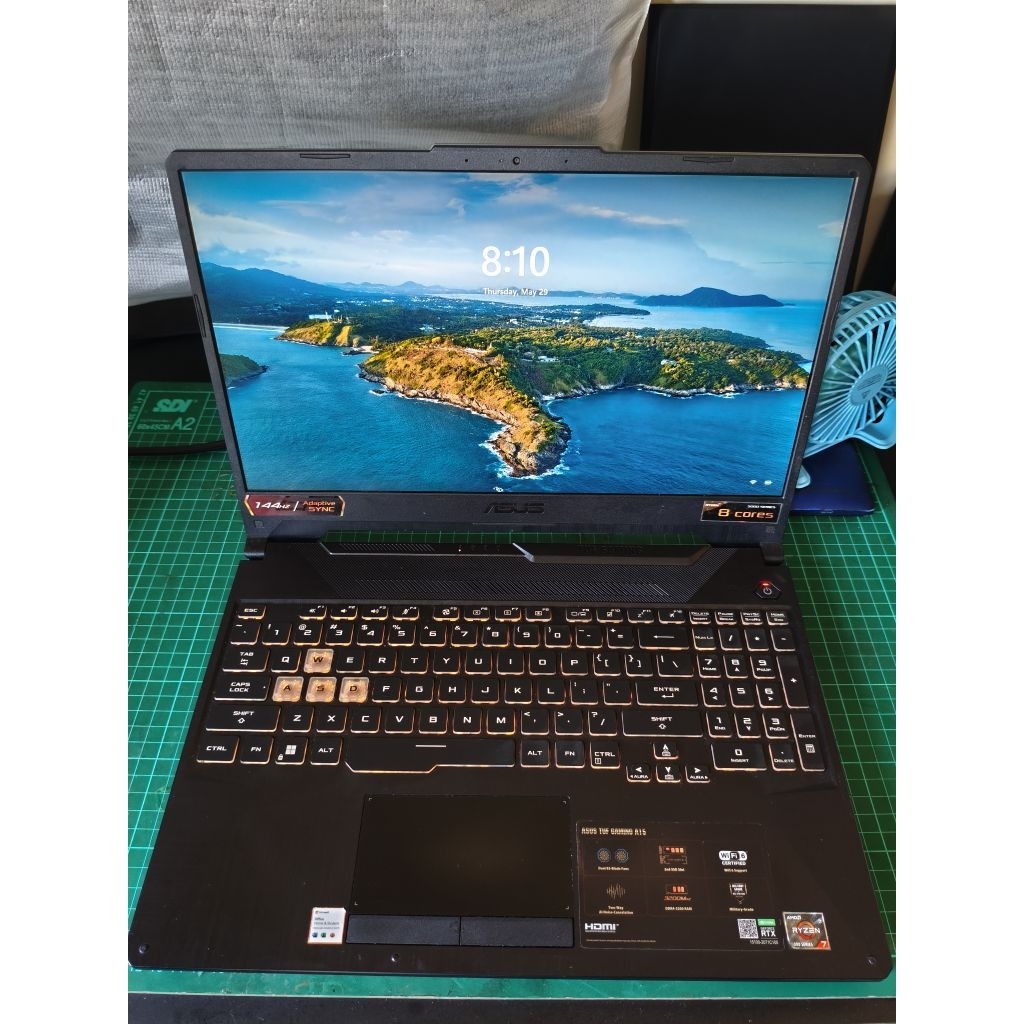ASUS TUF A15 RTX 3060 6GB, 512+1000GB ROM, 16GB RAM, BLACK SECOND