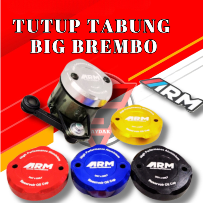 Tutup Tabung Minyak Rem Big Smoke ARM Full CNC / Tutup Tabung Minyak Rem ARM