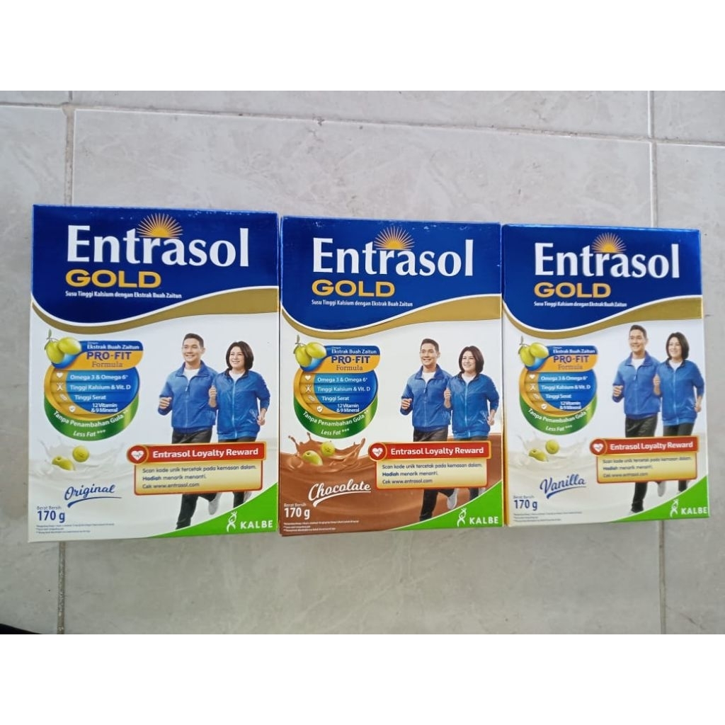 

ENTRASOL GOLD 170GR , SUSU TINGGI KALSIUM DENGAN BUAH ZAITUN