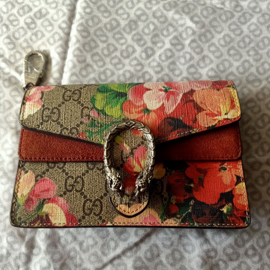 Ori ❤️ Gucci Dionysus Super Mini Tasche aus GG Blooms preloved