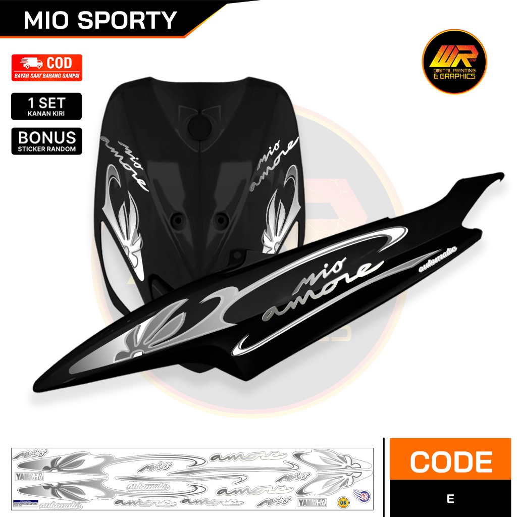 Striping Mio Amore/Mio Vietnam/Mio Sporty dan Mio smile  Polet Bahan Transparan maxdecal violet mera