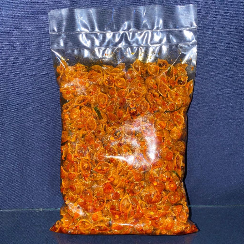 

makaroni KERANG GURIH PEDAS DAUN JERUK /renyah kriuk
