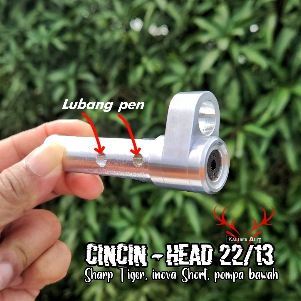Head-Cincin Sharp Inova, Tiger Short, pompa bawah sudah ada lubang pen