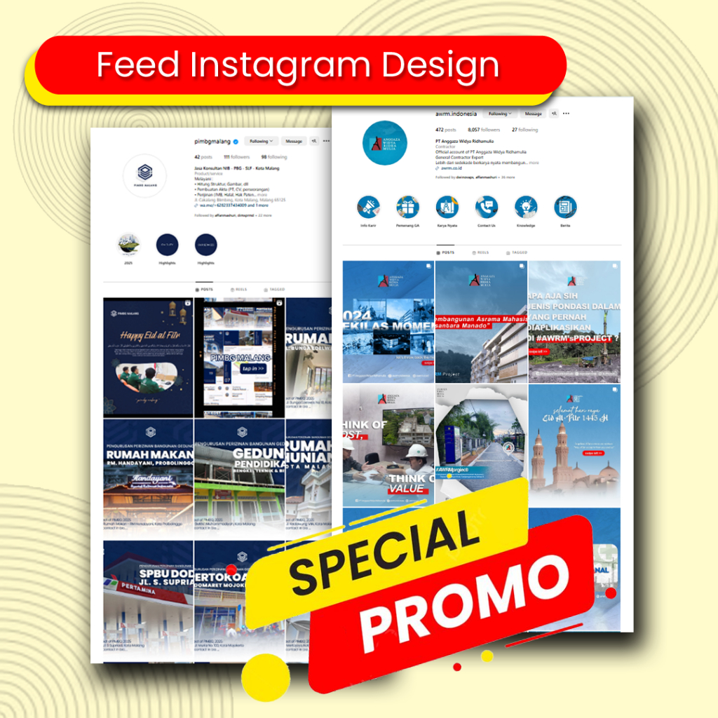 TERMURAH - Jasa design FEED INSTAGRAM