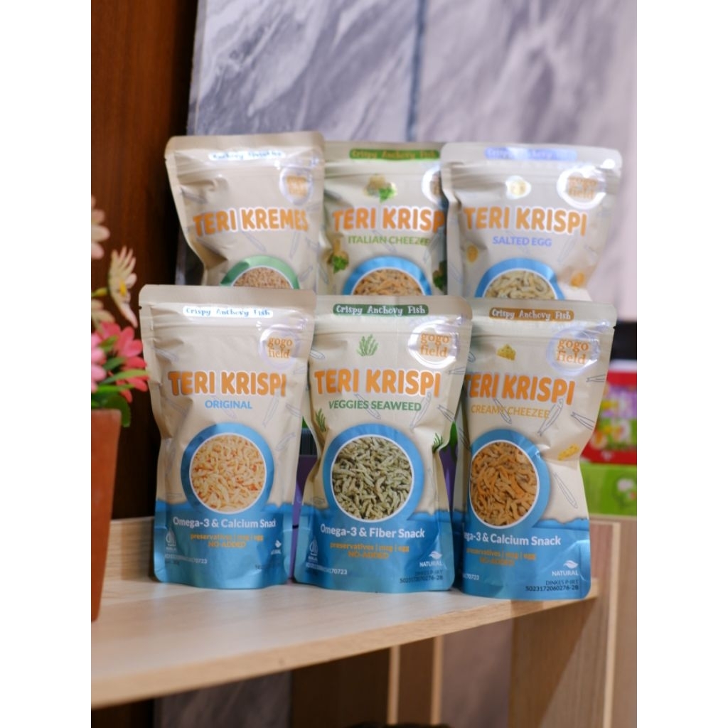 

Teri Krispi Gogofield 30 gr / Teri Kremes Gogofield 100 gr / Teri Krispi MPASI / Teri Krispi Non MSG / Snack MPASI / Snack Anak Sehat / Cemilan Anak Sehat / Cemilan MPASI / Omega 3/ Snack Kesukaan Anak / Snack Gizi Tinggi