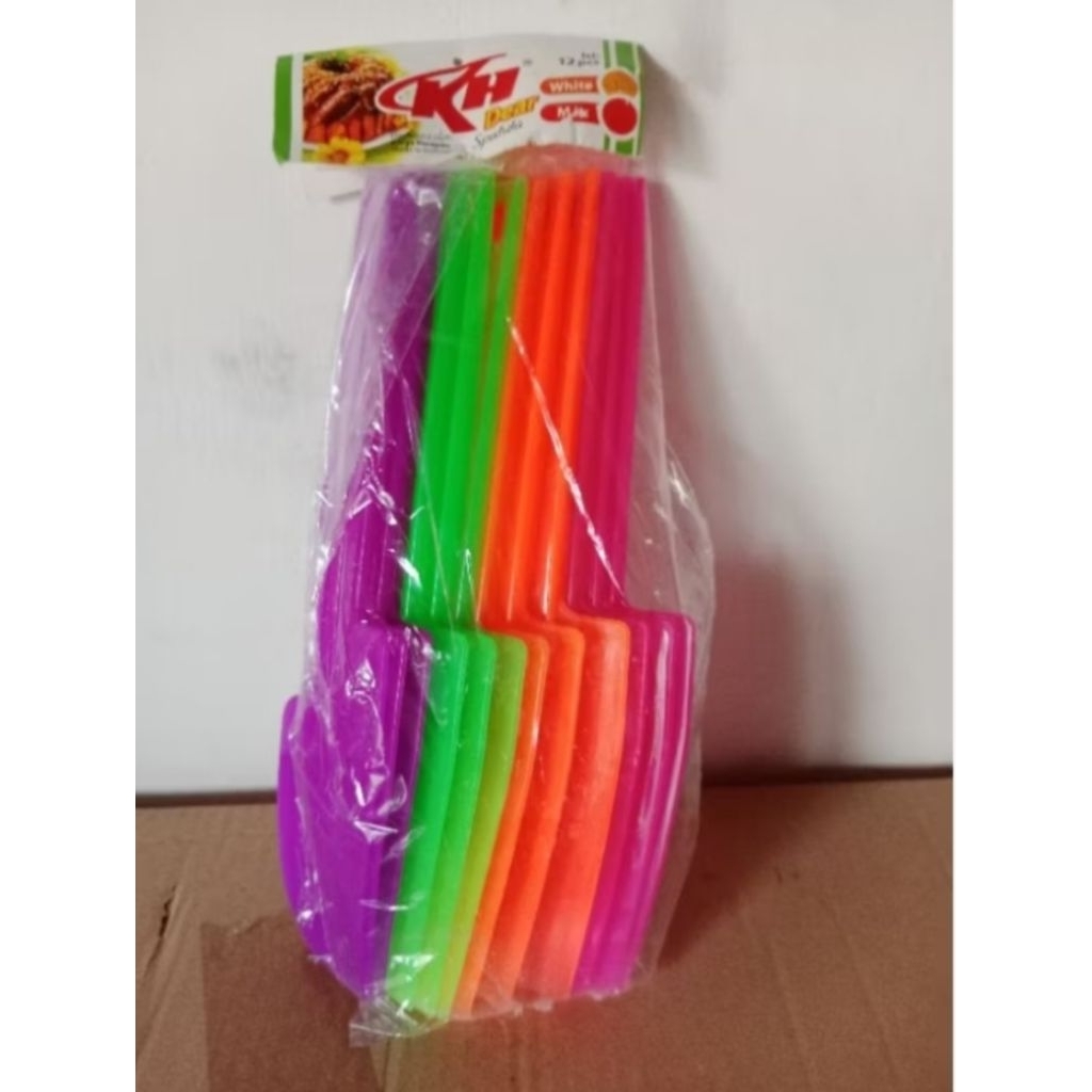 12pcs-Polesan DearKH/Solet Plastik KH/Solet Kue Besar