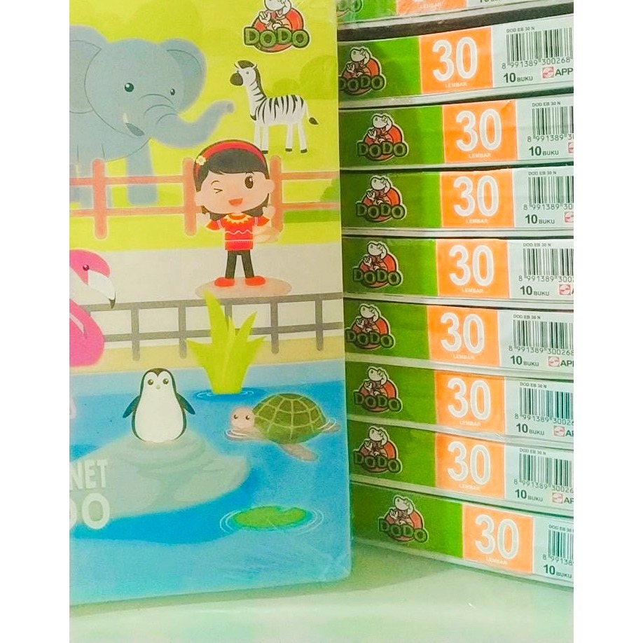 

[ATMS]JUAL 10 PCS Buku Tulis DODO BY SIDU. COVER KEREN Murah 30 Lembar (1 PAK isi 10 buku)