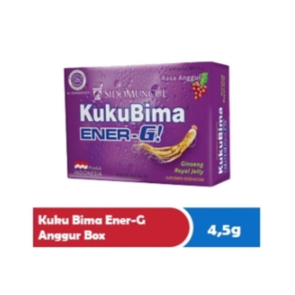 

SIDO MUNCUL KUKUBIMA ENER G ( 1PAK ) ISI 6X4.5 GRAM