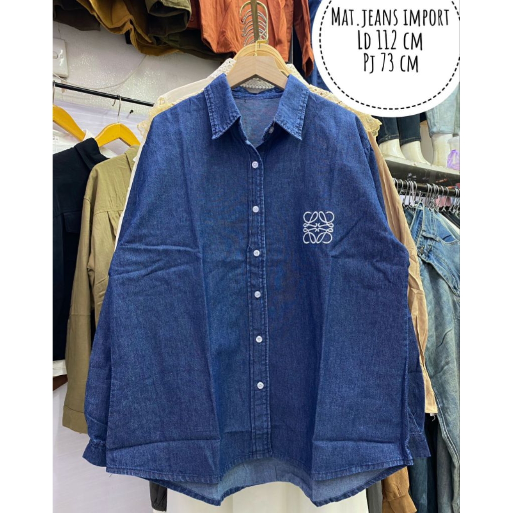 KEMEJA JEANS IMPORT WANITA