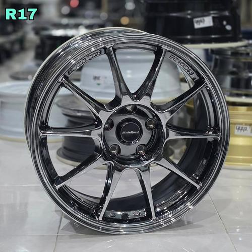velg mobil R17 TC105N BLACK CROME RING 17 velg racing Yaris cross ft86 Subaru veloz xenia 2022 Altis