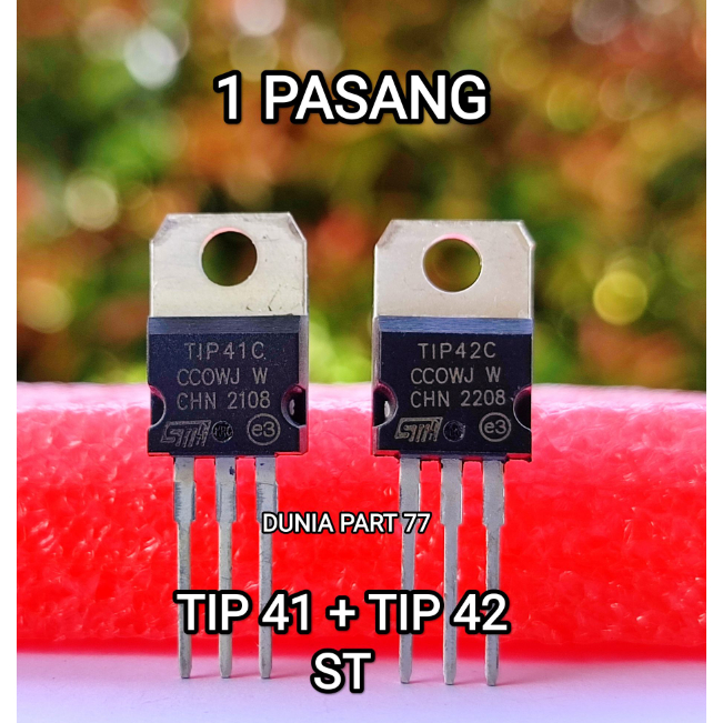 TIP41 TIP42 Tip 41 Tip 42 Transistor TIP41C  TIP42C Sepasang