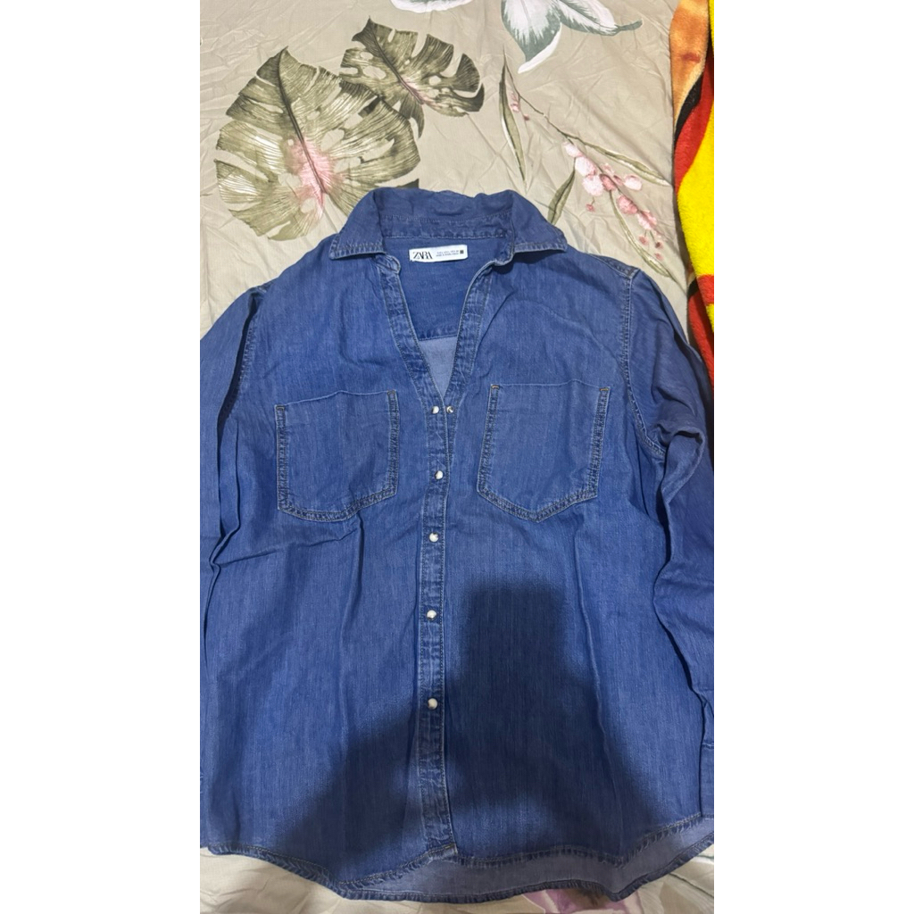 preloved kemeja denim zara