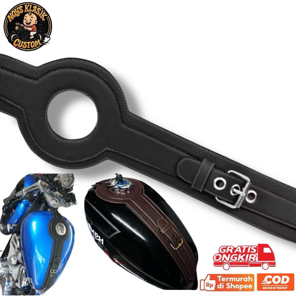 List tas tangki tank bag motor klasik custom japstyle choppeer boober bratstyle cb100 honda win100