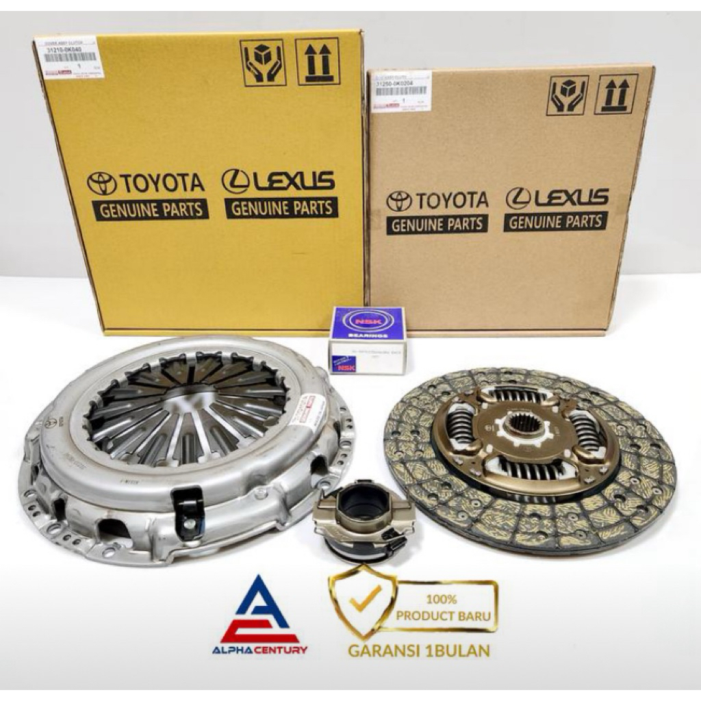 KOPLING SET FORTUNER DIESEL 2.5 HILUX 2.5 2KD ORI GARANSI