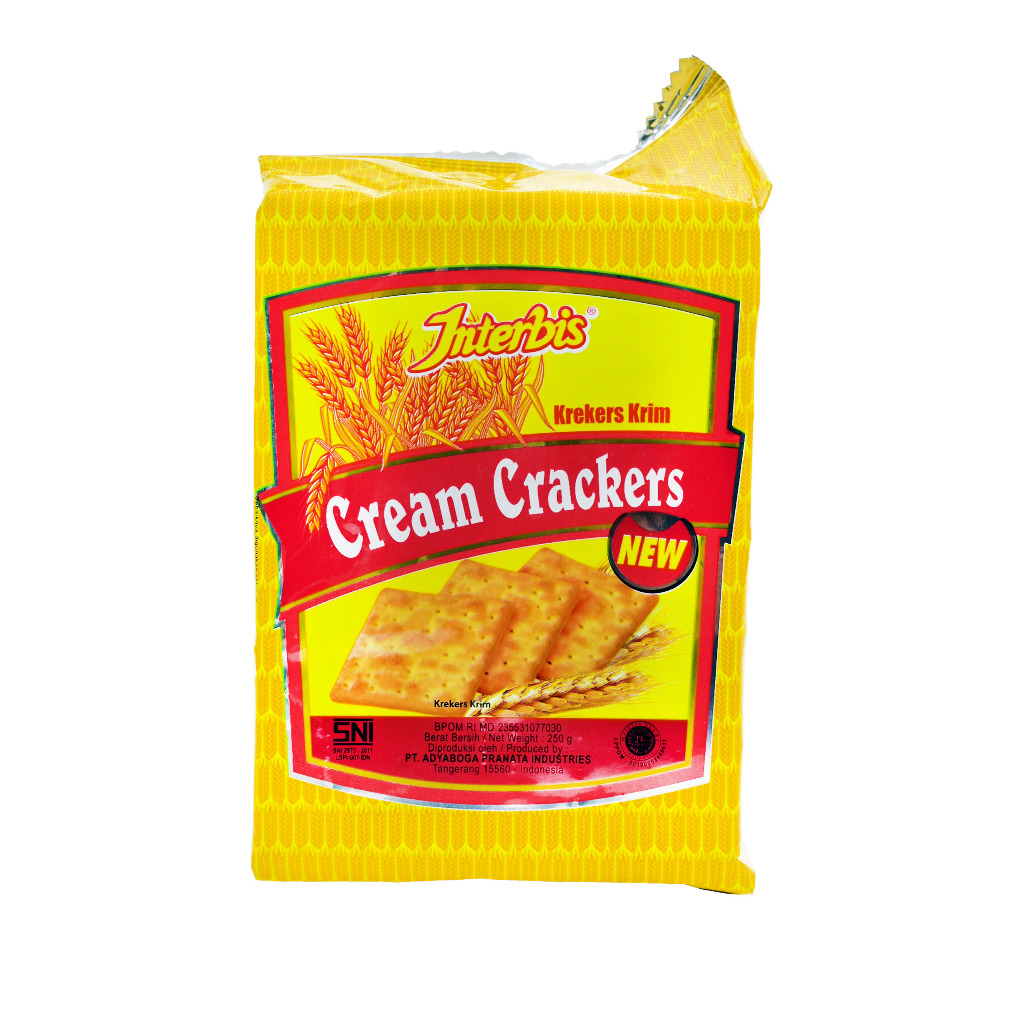 

Biskuit Krekers Krim INTERBIS Cream Crackers 250 gr